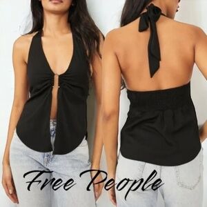 Free People Calista Top Black XS